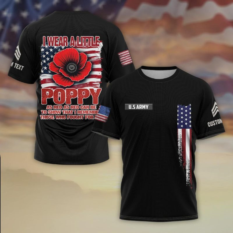 Premium Custom US Army T-Shirt VPVC930355, Gifts For US Army Veteran, Gifts On Father’s Day, Veterans Day