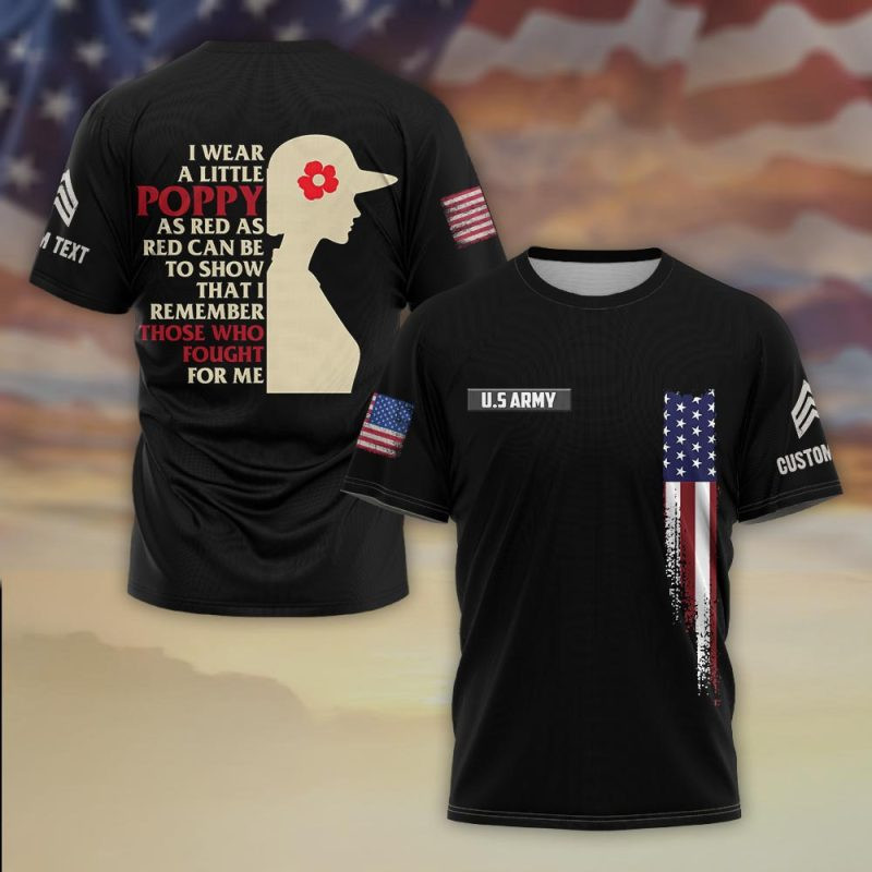 Premium Custom US Army T-Shirt VPVC930357, Gifts For US Army Veteran, Gifts On Father’s Day, Veterans Day