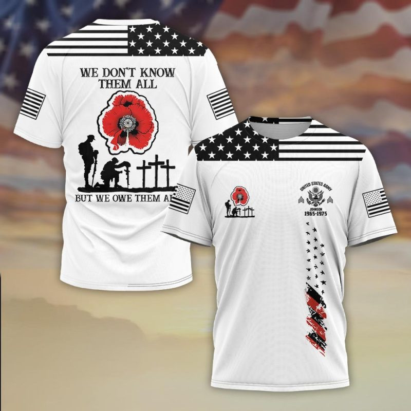 Premium Custom US Army T-Shirt VPVC930363, Gifts For US Army Veteran, Gifts On Father’s Day, Veterans Day