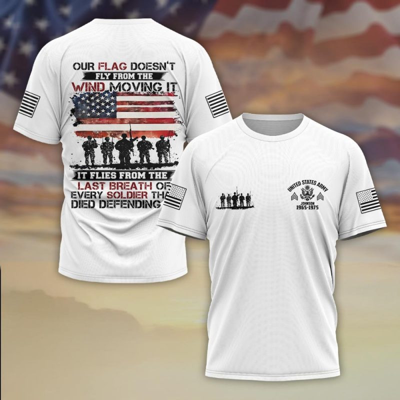 Premium Custom US Army T-Shirt VPVC930365, Gifts For US Army Veteran, Gifts On Father’s Day, Veterans Day