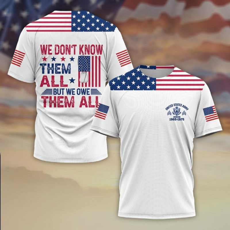 Premium Custom US Army T-Shirt VPVC930359, Gifts For US Army Veteran, Gifts On Father’s Day, Veterans Day