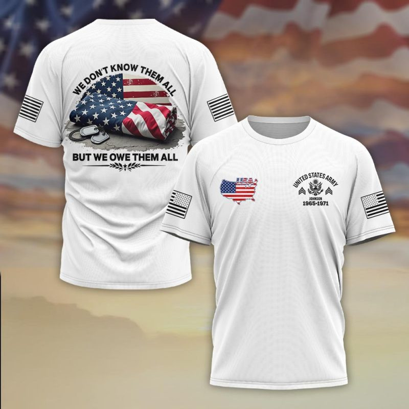 Premium Custom US Army T-Shirt VPVC930367, Gifts For US Army Veteran, Gifts On Father’s Day, Veterans Day