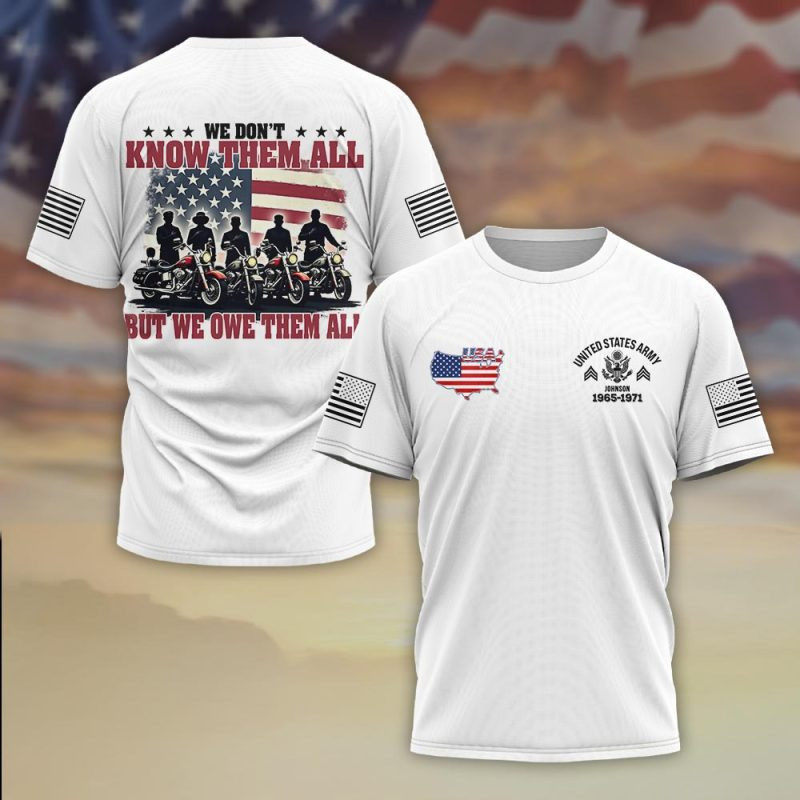 Premium Custom US Army T-Shirt VPVC930368, Gifts For US Army Veteran, Gifts On Father’s Day, Veterans Day