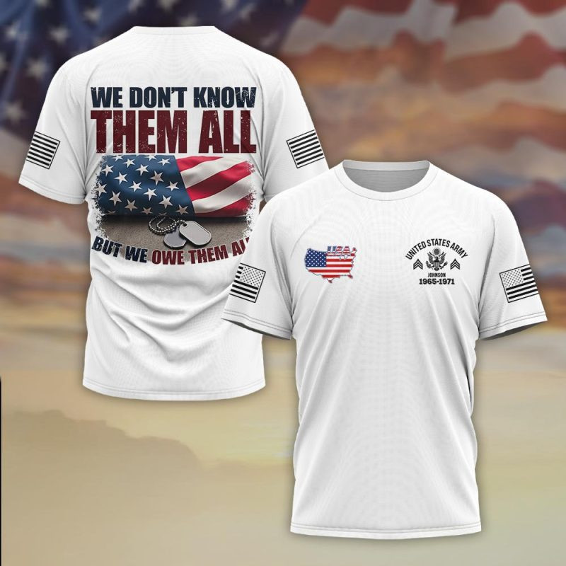 Premium Custom US Army T-Shirt VPVC930371, Gifts For US Army Veteran, Gifts On Father’s Day, Veterans Day
