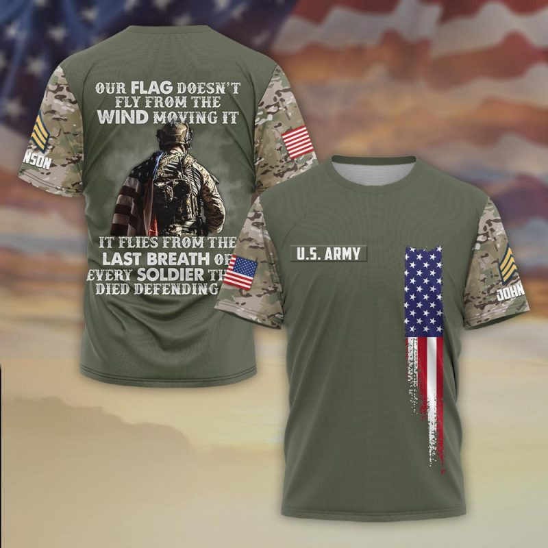 Premium Custom US Army T-Shirt VPVC930376, Gifts For US Army Veteran, Gifts On Father’s Day, Veterans Day