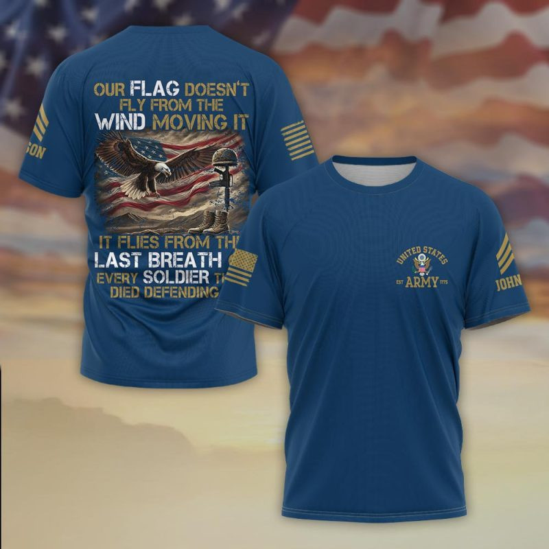 Premium Custom US Army T-Shirt VPVC930378, Gifts For US Army Veteran, Gifts On Father’s Day, Veterans Day
