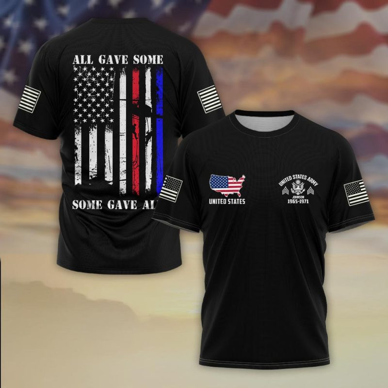 Premium Custom US Army T-Shirt VPVC930379, Gifts For US Army Veteran, Gifts On Father’s Day, Veterans Day