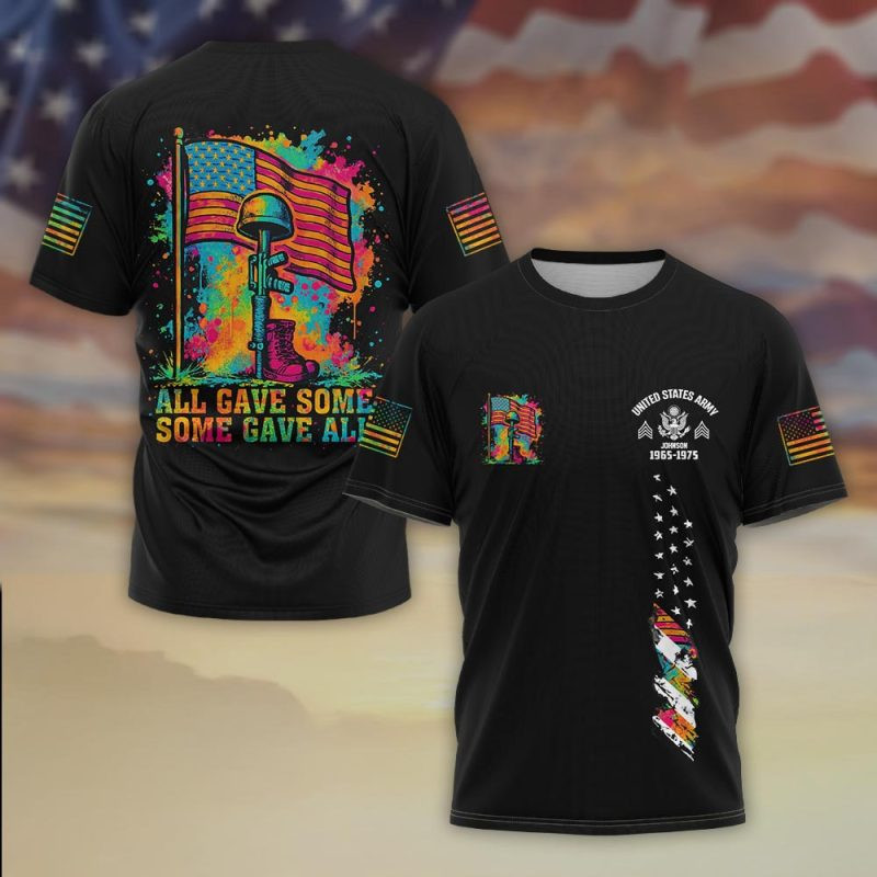 Premium Custom US Army T-Shirt VPVC930381, Gifts For US Army Veteran, Gifts On Father’s Day, Veterans Day