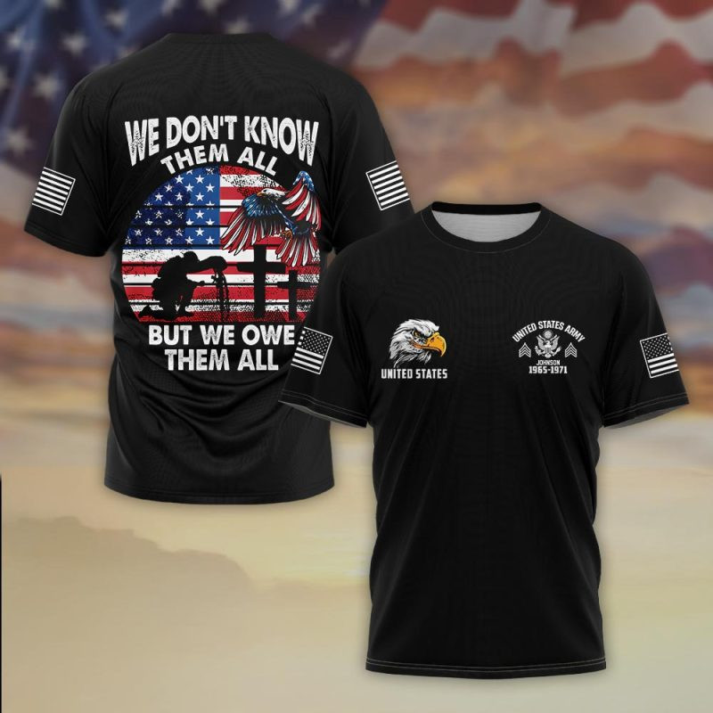 Premium Custom US Army T-Shirt VPVC930386, Gifts For US Army Veteran, Gifts On Father’s Day, Veterans Day