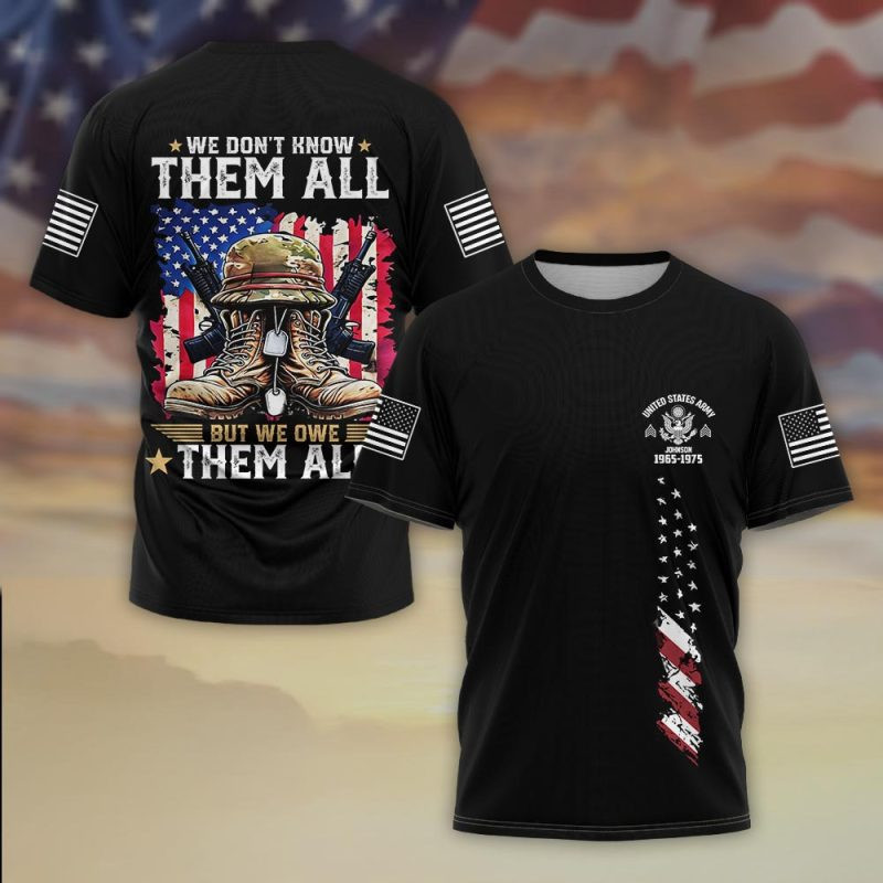 Premium Custom US Army T-Shirt VPVC930387, Gifts For US Army Veteran, Gifts On Father’s Day, Veterans Day
