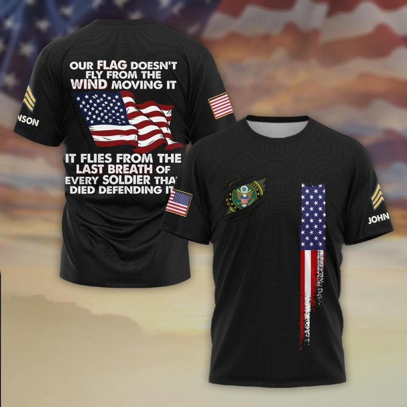 Premium Custom US Army T-Shirt VPVC930390, Gifts For US Army Veteran, Gifts On Father’s Day, Veterans Day