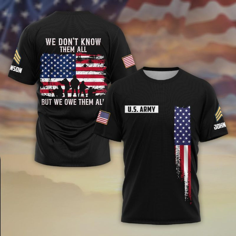 Premium Custom US Army T-Shirt VPVC930392, Gifts For US Army Veteran, Gifts On Father’s Day, Veterans Day