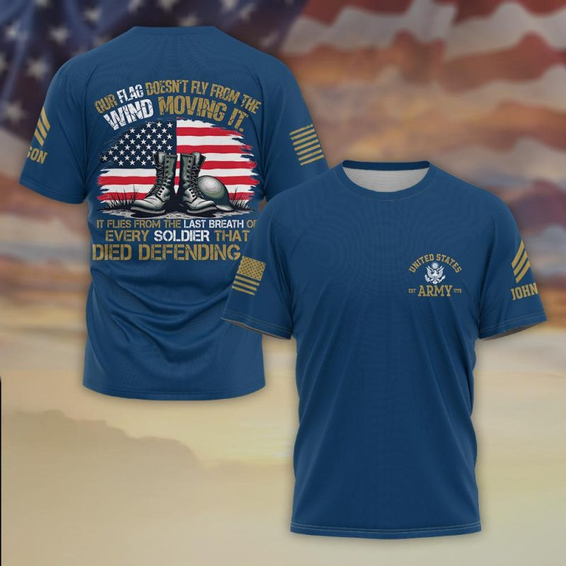 Premium Custom US Army T-Shirt VPVC930393, Gifts For US Army Veteran, Gifts On Father’s Day, Veterans Day