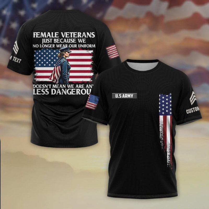 Premium Custom US Army T-Shirt VPVC930395, Gifts For US Army Veteran, Gifts On Father’s Day, Veterans Day