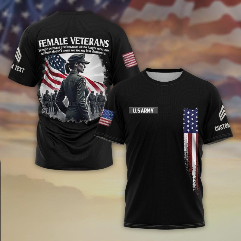 Premium Custom US Army T-Shirt VPVC930396, Gifts For US Army Veteran, Gifts On Father’s Day, Veterans Day