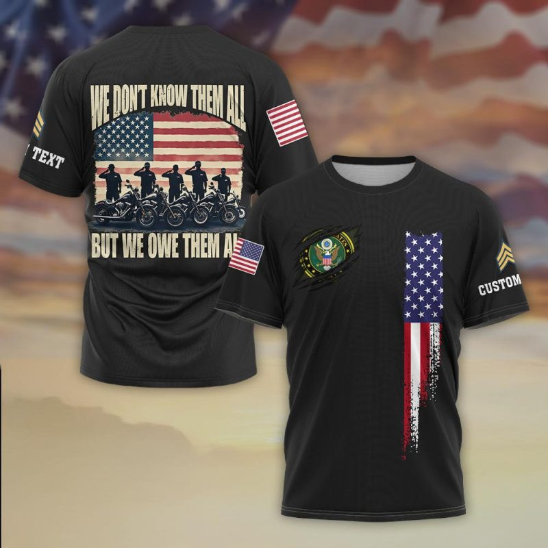 Premium Custom US Army T-Shirt VPVC930398, Gifts For US Army Veteran, Gifts On Father’s Day, Veterans Day