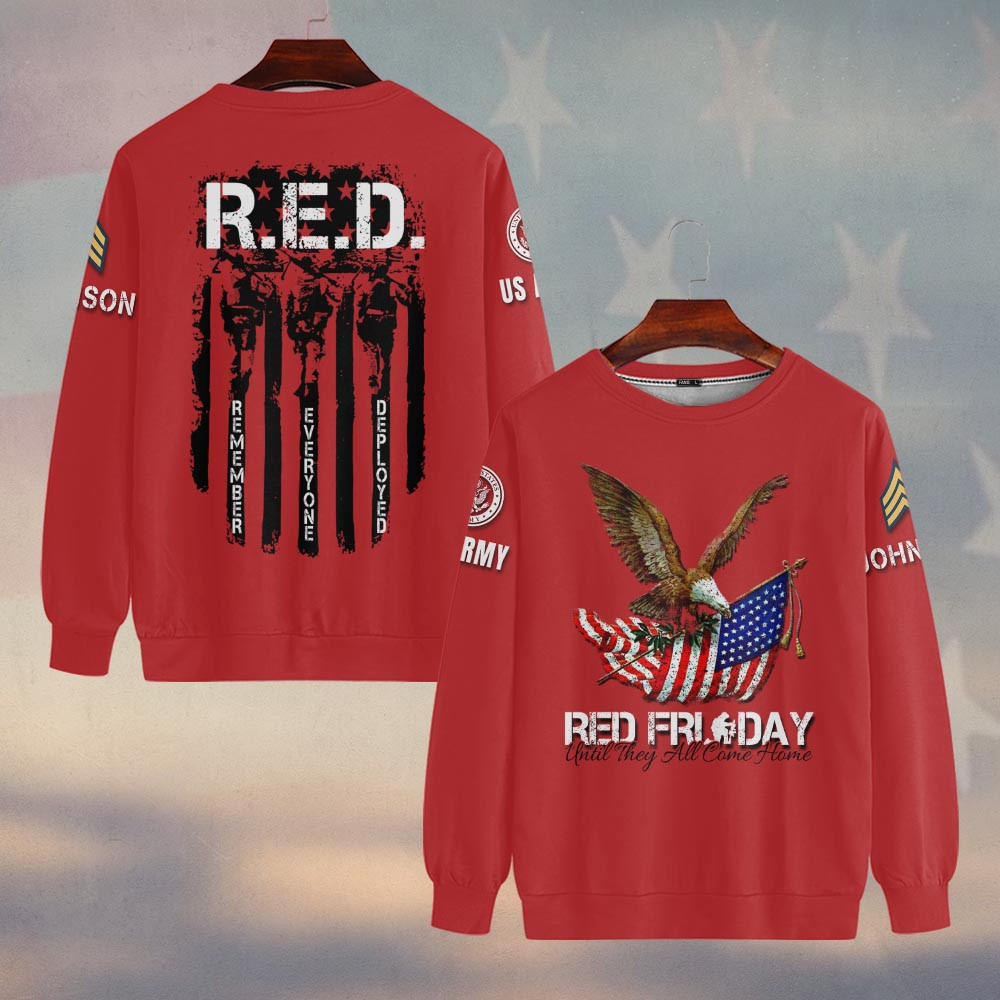 Premium Custom US Army Sweatshirt VPVC750009, Gifts For US Army Veteran, Gifts On Father’s Day, Veterans Day