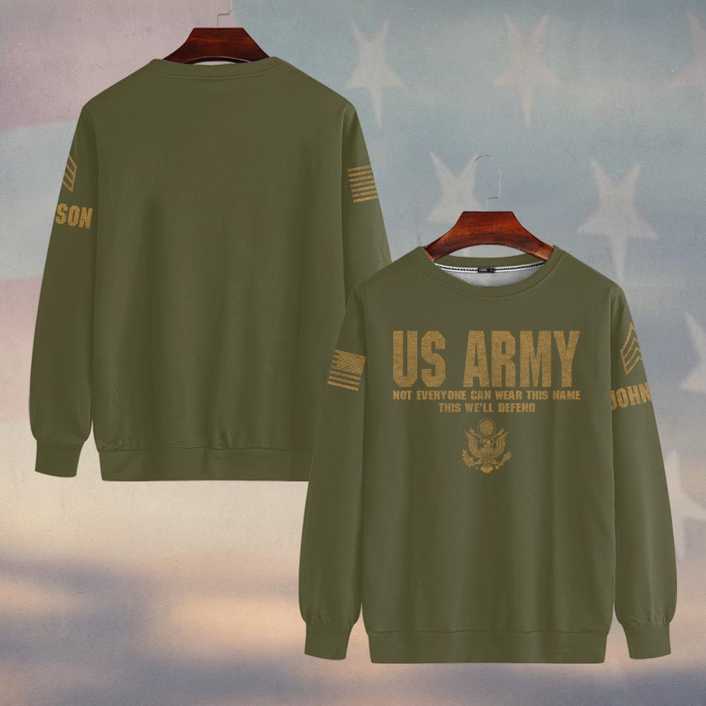 Premium Custom US Army Sweatshirt VPVC750041, Gifts For US Army Veteran, Gifts On Father’s Day, Veterans Day