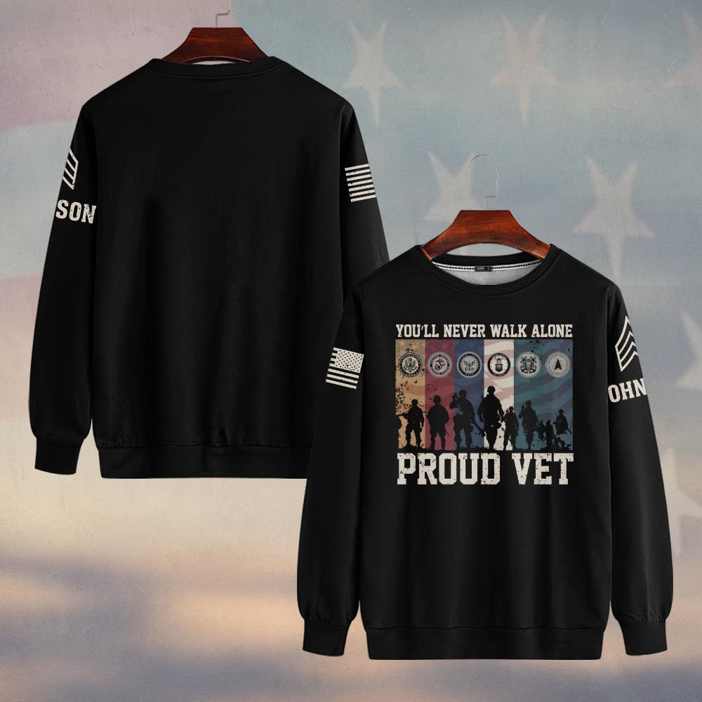 Premium Custom US Veteran Sweatshirt VPVC750055, Gifts For US Veteran, Gifts On Father’s Day, Veterans Day