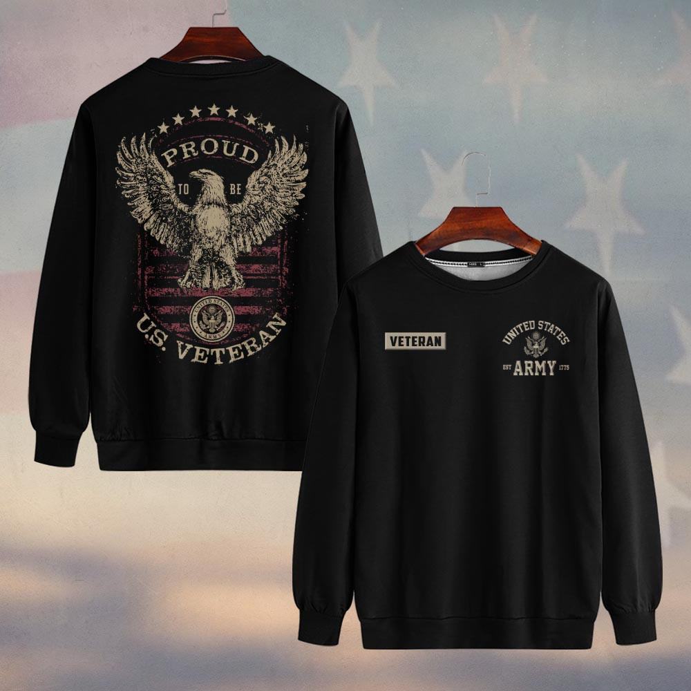 Premium US Army Sweatshirt VPVC750056, Gifts For US Army Veteran, Gifts On Father’s Day, Veterans Day
