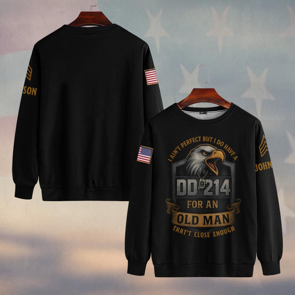 Premium Custom US Army Sweatshirt VPVC750090, Gifts For US Army Veteran, Gifts On Father’s Day, Veterans Day