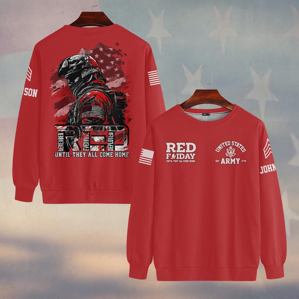 Premium Custom US Army Sweatshirt VPVC750098, Gifts For US Army Veteran, Gifts On Father’s Day, Veterans Day