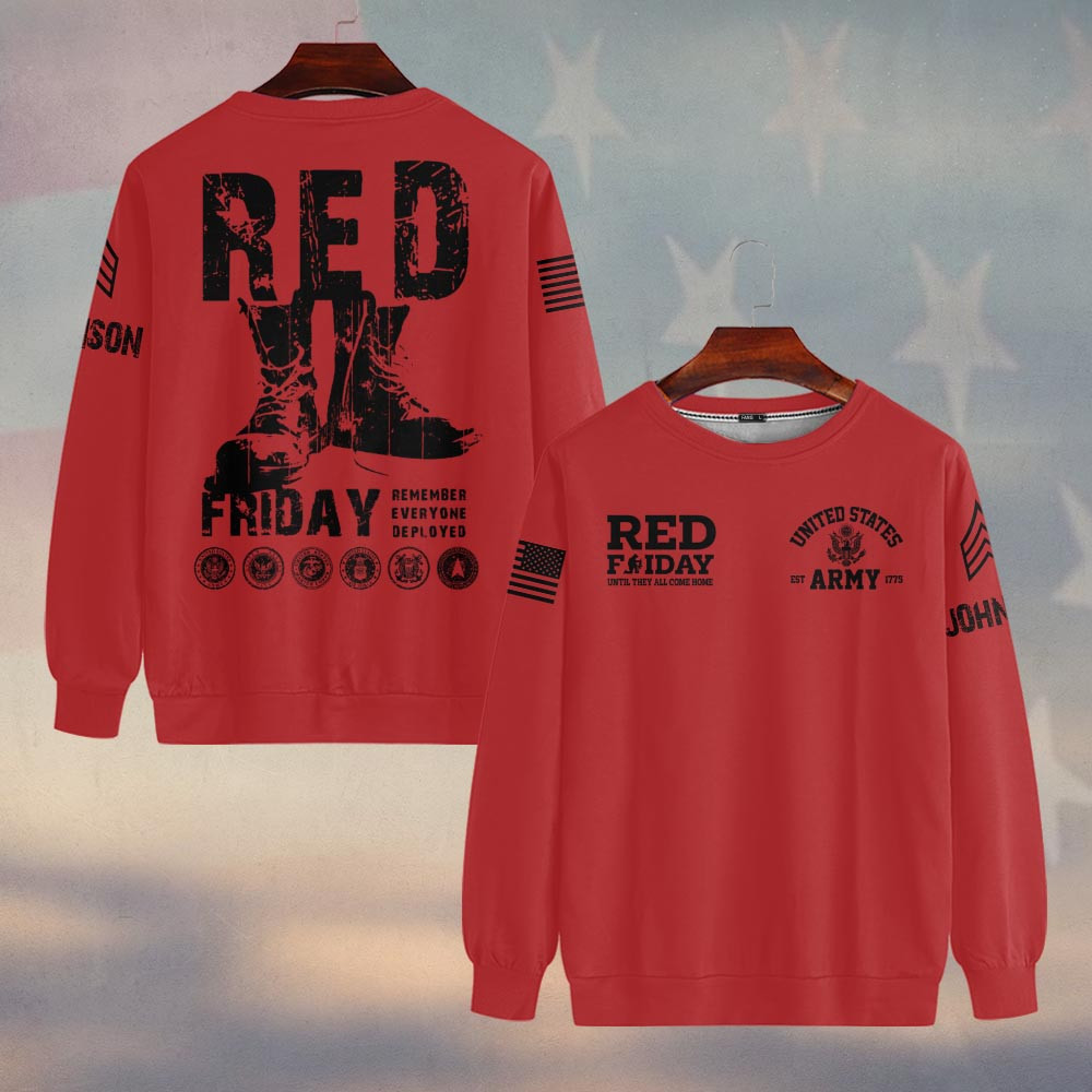 Premium Custom US Army Sweatshirt VPVC750099, Gifts For US Army Veteran, Gifts On Father’s Day, Veterans Day