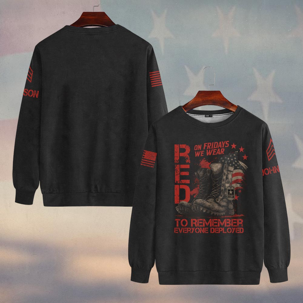Premium Custom US Army Sweatshirt VPVC750101, Gifts For US Army Veteran, Gifts On Father’s Day, Veterans Day
