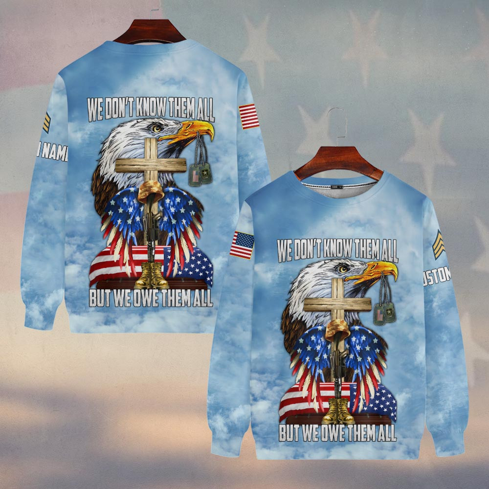 Premium Custom US Army Sweatshirt VPVC750150, Gifts For US Army Veteran, Gifts On Father’s Day, Veterans Day