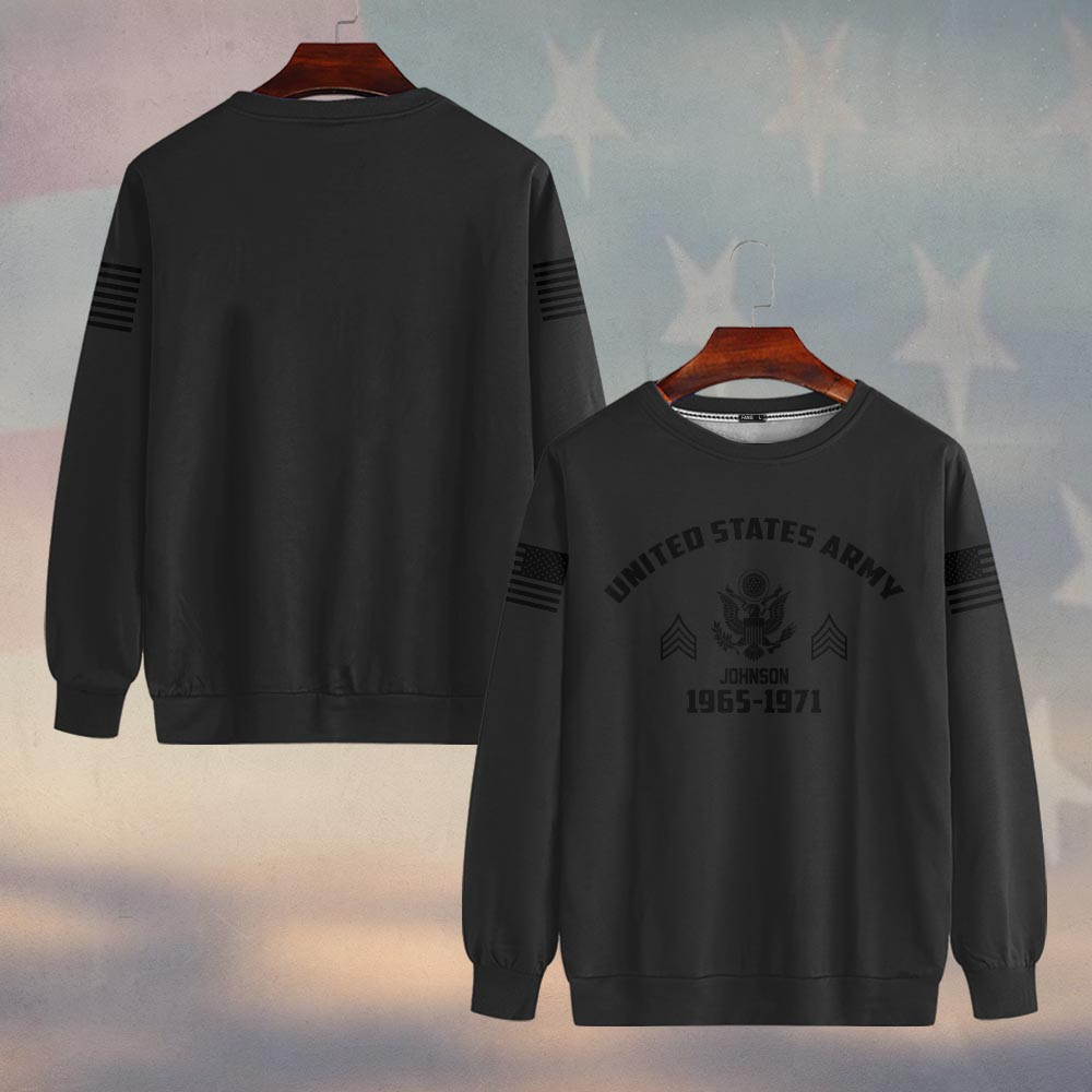 Premium Custom US Army Sweatshirt VPVC750193, Gifts For US Army Veteran, Gifts On Father’s Day, Veterans Day