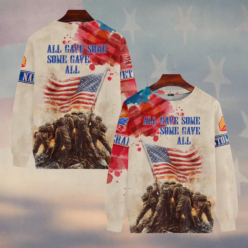 Premium Custom US Veteran Sweatshirt VPVC750194, Gifts For US Veteran, Gifts On Father’s Day, Veterans Day