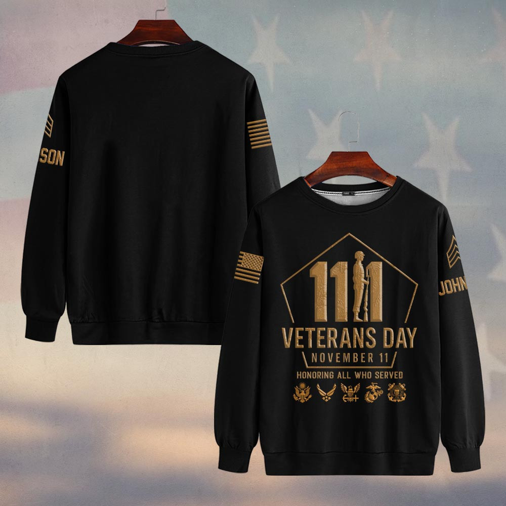 Premium Custom US Veteran Sweatshirt VPVC750196, Gifts For US Veteran, Gifts On Father’s Day, Veterans Day