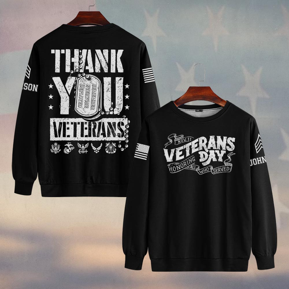 Premium Custom US Veteran Sweatshirt VPVC750197, Gifts For US Veteran, Gifts On Father’s Day, Veterans Day