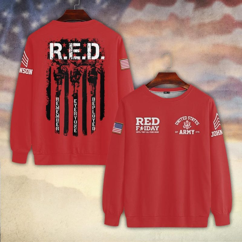 Premium Custom US Army Sweatshirt VPVC750199, Gifts For US Army Veteran, Gifts On Father’s Day, Veterans Day
