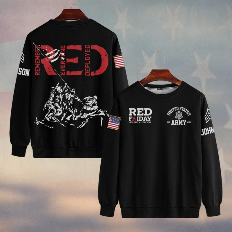 Premium Custom US Army Sweatshirt VPVC750227, Gifts For US Army Veteran, Gifts On Father’s Day, Veterans Day