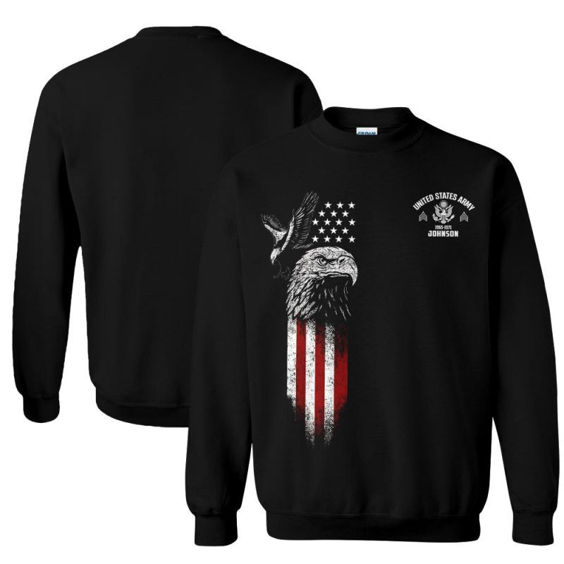Premium Custom US Army Sweatshirt VPVC750241, Gifts For US Army Veteran, Gifts On Father’s Day, Veterans Day