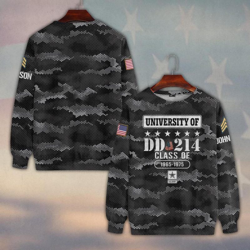 Premium Custom US Army Sweatshirt VPVC750252, Gifts For US Army Veteran, Gifts On Father’s Day, Veterans Day