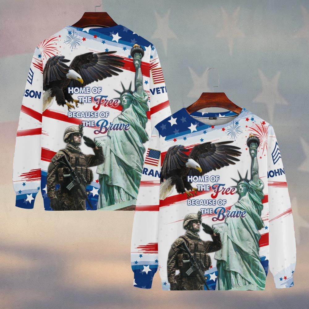 Premium Custom US Veteran Sweatshirt VPVC750287, Gifts For US Veteran, Gifts On Father’s Day, Veterans Day