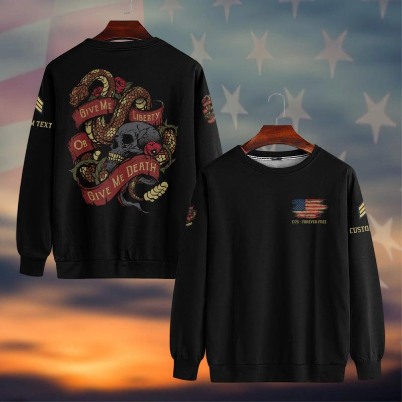 Premium Custom US Veteran Sweatshirt VPVC750288, Gifts For US Veteran, Gifts On Father’s Day, Veterans Day