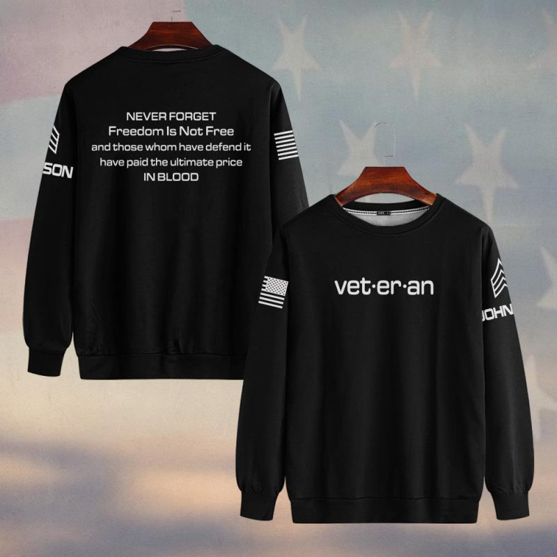 Premium Custom US Veteran Sweatshirt VPVC750292, Gifts For US Veteran, Gifts On Father’s Day, Veterans Day