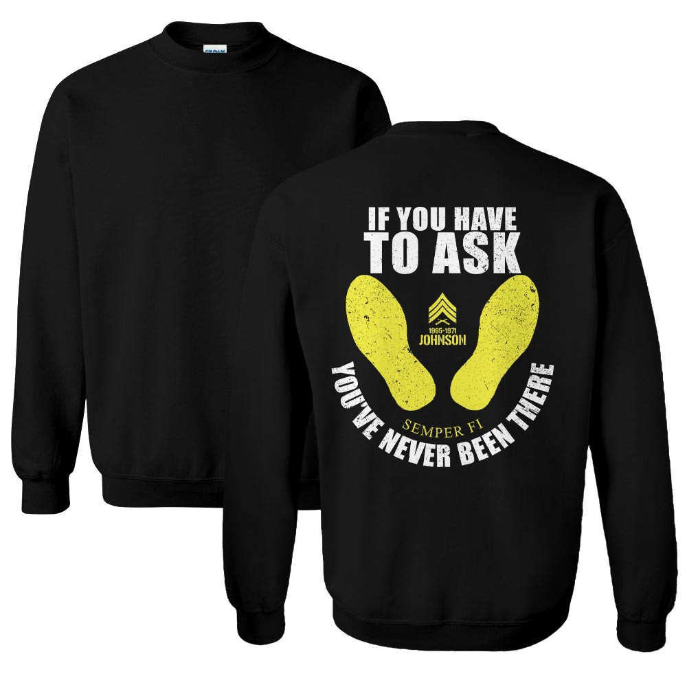 Premium Custom USMC Sweatshirt VPVC750306, Gifts For US Marine Veteran, Gifts On Father’s Day, Veterans Day