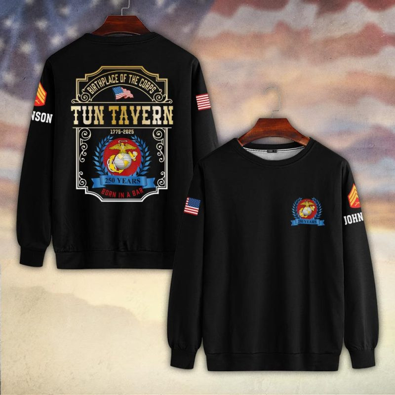 Premium Custom USMC Sweatshirt VPVC750313, Gifts For US Marine Veteran, Gifts On Father’s Day, Veterans Day