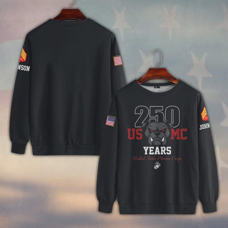 Premium Custom USMC Sweatshirt VPVC750320, Gifts For US Marine Veteran, Gifts On Father’s Day, Veterans Day