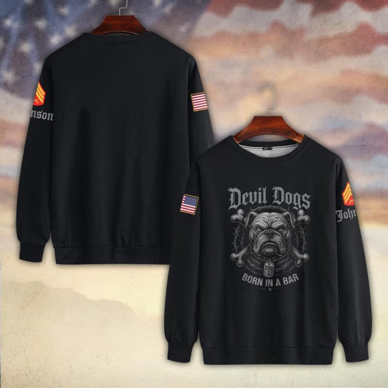 Premium Custom USMC Sweatshirt VPVC750333, Gifts For US Marine Veteran, Gifts On Father’s Day, Veterans Day
