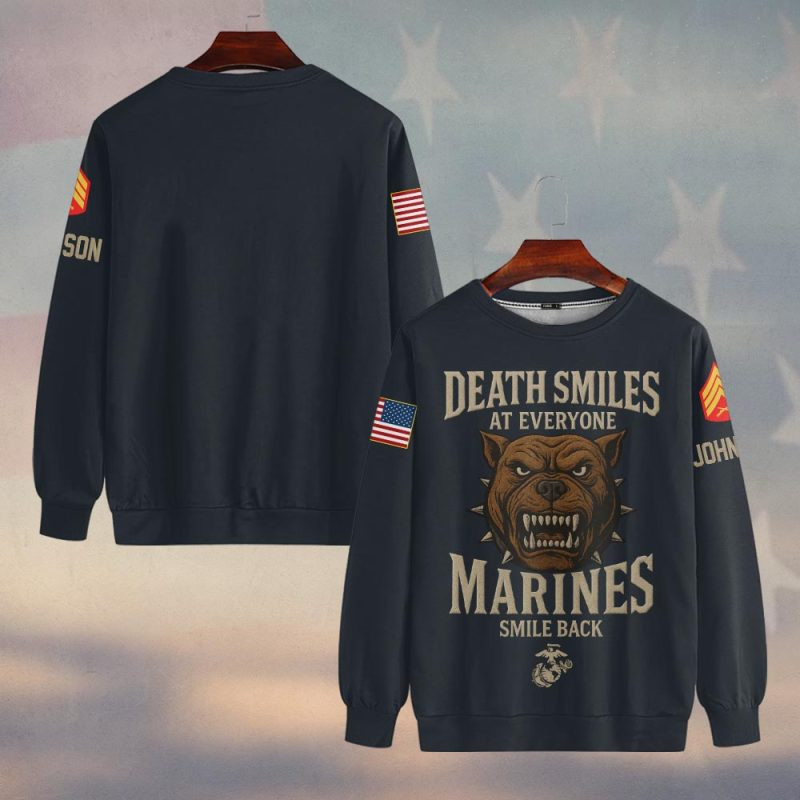 Premium Custom USMC Sweatshirt VPVC750340, Gifts For US Marine Veteran, Gifts On Father’s Day, Veterans Day