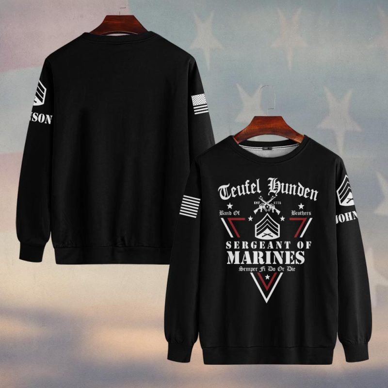 Premium Custom USMC Sweatshirt VPVC750341, Gifts For US Marine Veteran, Gifts On Father’s Day, Veterans Day