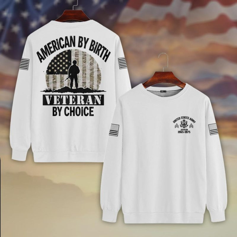 Premium Custom US Army Sweatshirt VPVC750353, Gifts For US Army Veteran, Gifts On Father’s Day, Veterans Day