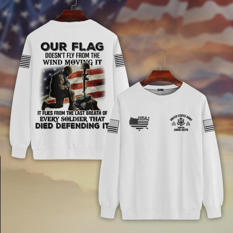 Premium Custom US Army Sweatshirt VPVC750357, Gifts For US Army Veteran, Gifts On Father’s Day, Veterans Day
