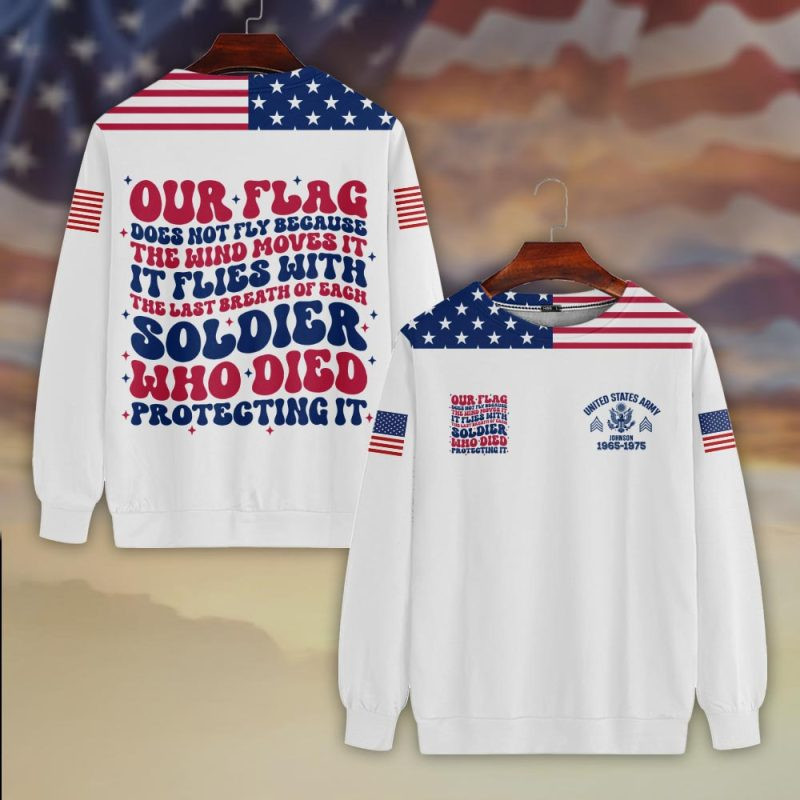 Premium Custom US Army Sweatshirt VPVC750358, Gifts For US Army Veteran, Gifts On Father’s Day, Veterans Day