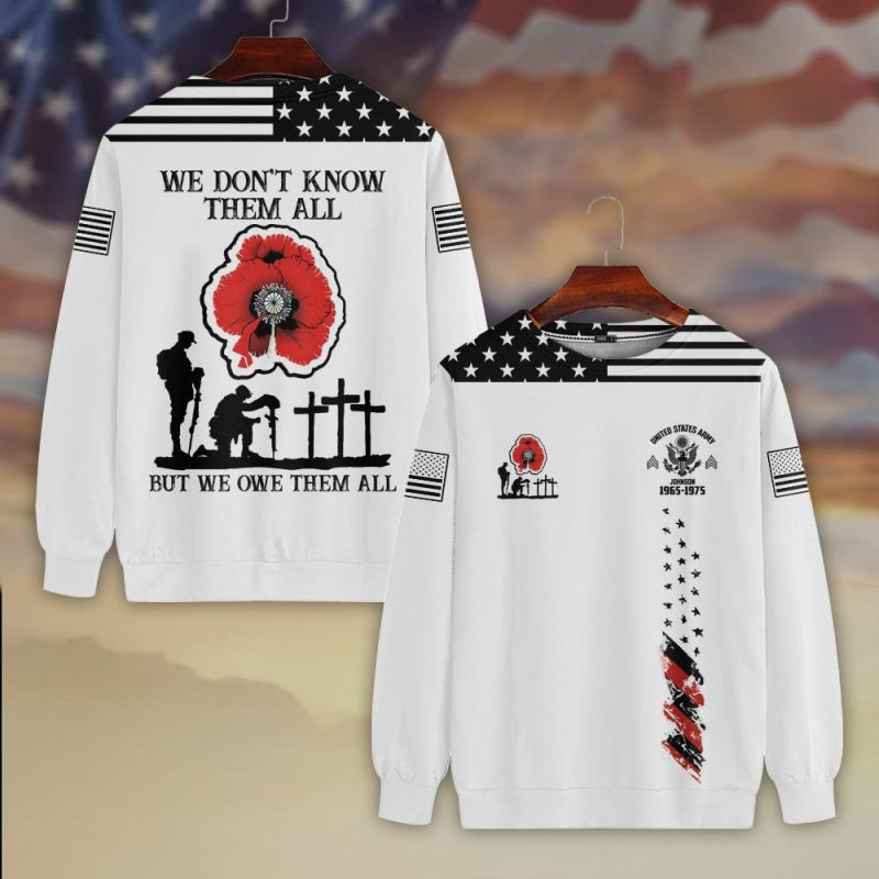 Premium Custom US Army Sweatshirt VPVC750359, Gifts For US Army Veteran, Gifts On Father’s Day, Veterans Day